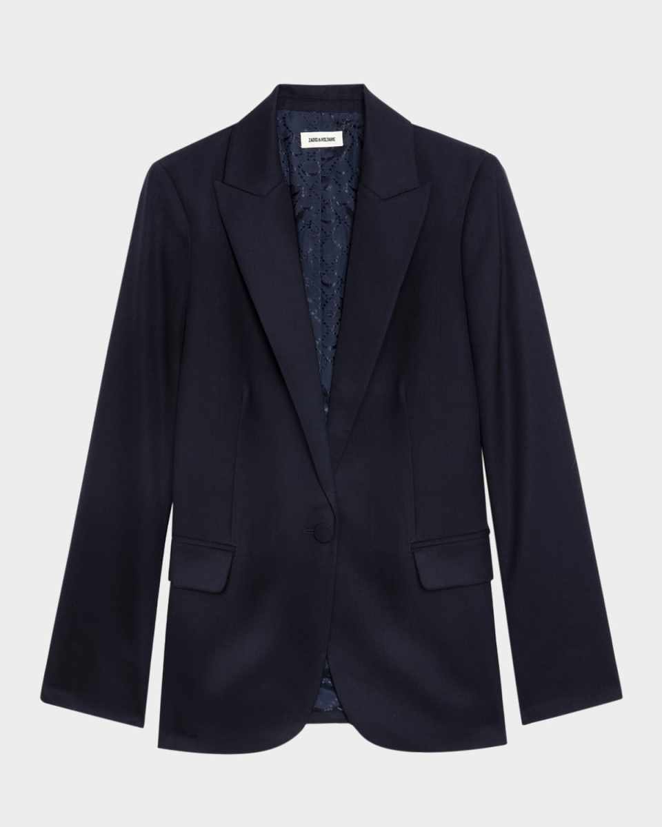 Valse Single-Breasted Wool Blazer